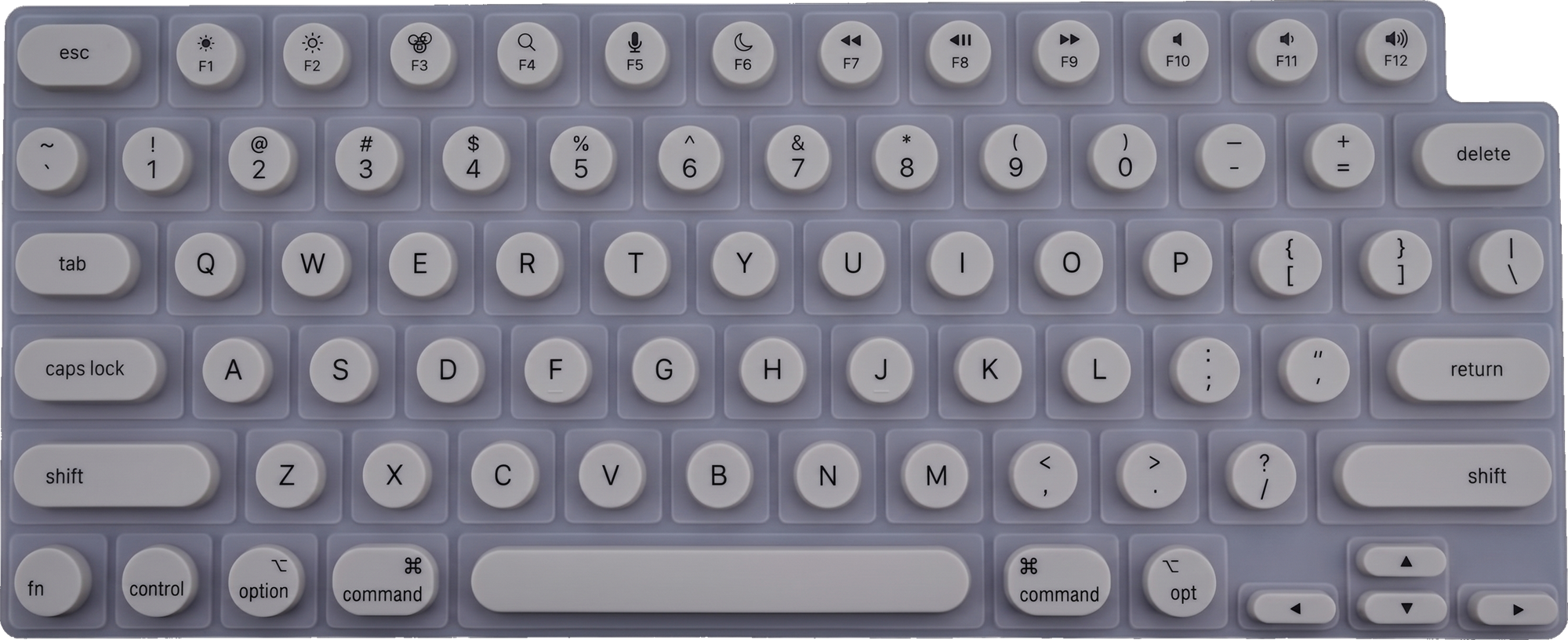 Touchy Keyboard Cover - Grey